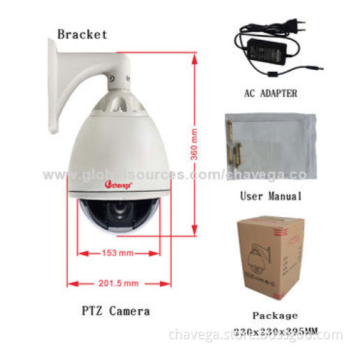 27x Waterproof High-speed Dome Surveillance Camera, 700TVL High-resolution, CE, FCC and RoHS Marks